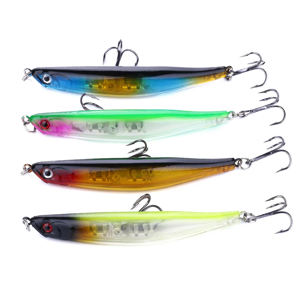 

100pcs 9cm 8g Bent Fishing Lures Hard Bait Curved Fishing Lure Pencil Wobblers Fishing Tackle