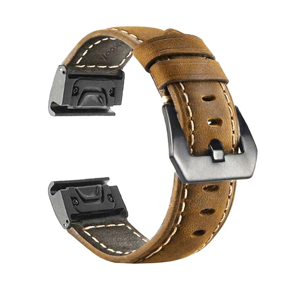 

Genuine Leather Bracelet Quickfit Watch Strap For Garmin 22Mm Fenix-5Xus For Garmin 22Mm Fenix-5 Watch Strap