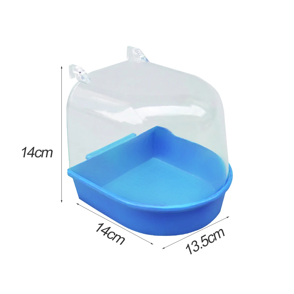 

Parrot Bird Bathtub Parrot Bathing Supplies Bird Plastic Bathtub Cage Pet Supplies Bird Bath Shower Standing Outdoors Space 1Pcs