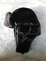 mens womens unisex thermal catcher aviator earmuffs winter flap ski hat new aviator hat leather fur