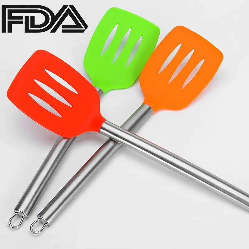 

Stainless Steel Handle Silicone Spatula Selling Kitchen Utensils Food Grade High Temperature Resistant Nonstick Shovel