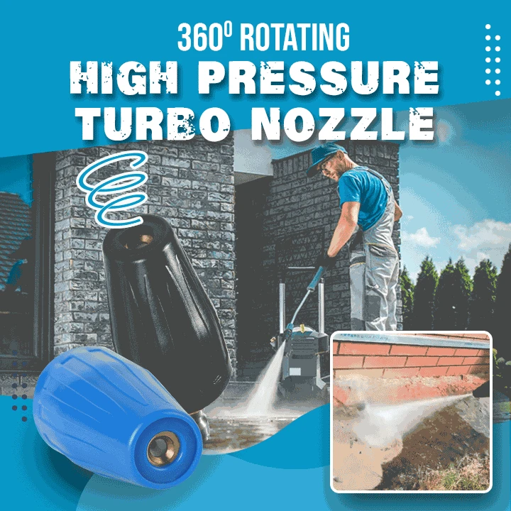 

Zezzo® 360 Degree Rotating High-Pressure Turbo Nozzle Quick Release Plug Connector ForHigh Pressure Washers Car Washing Machine