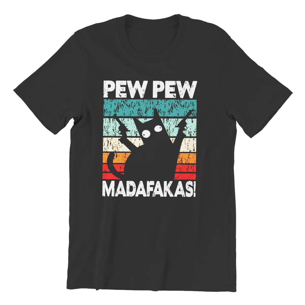 

Новинка, женские и мужские футболки Madafakas с черным котом, цветная уличная одежда, мужская одежда 164615