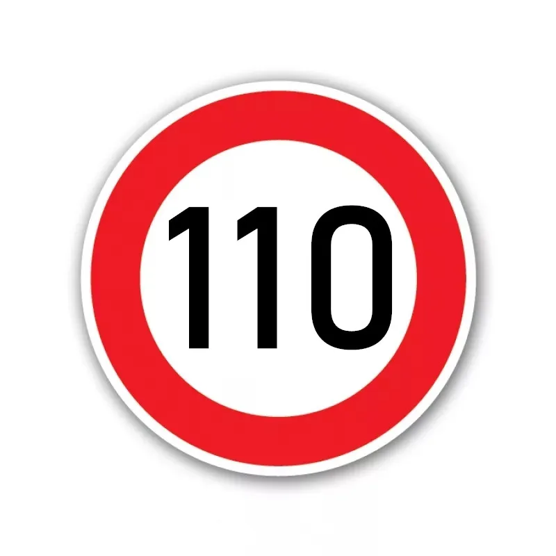 

A-0078# Speed Limit (110 km), Ø 16 cm Self-adhesive Decal Car Sticker Waterproof Auto Decors