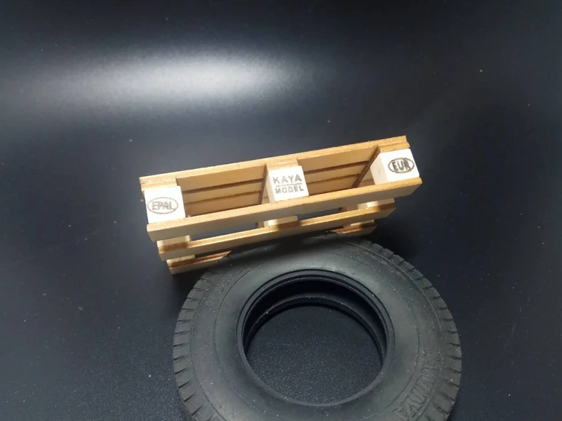 Деревянный вилочный погрузчик модель украшение сцены для Tamiya 1/14 RC грузовик