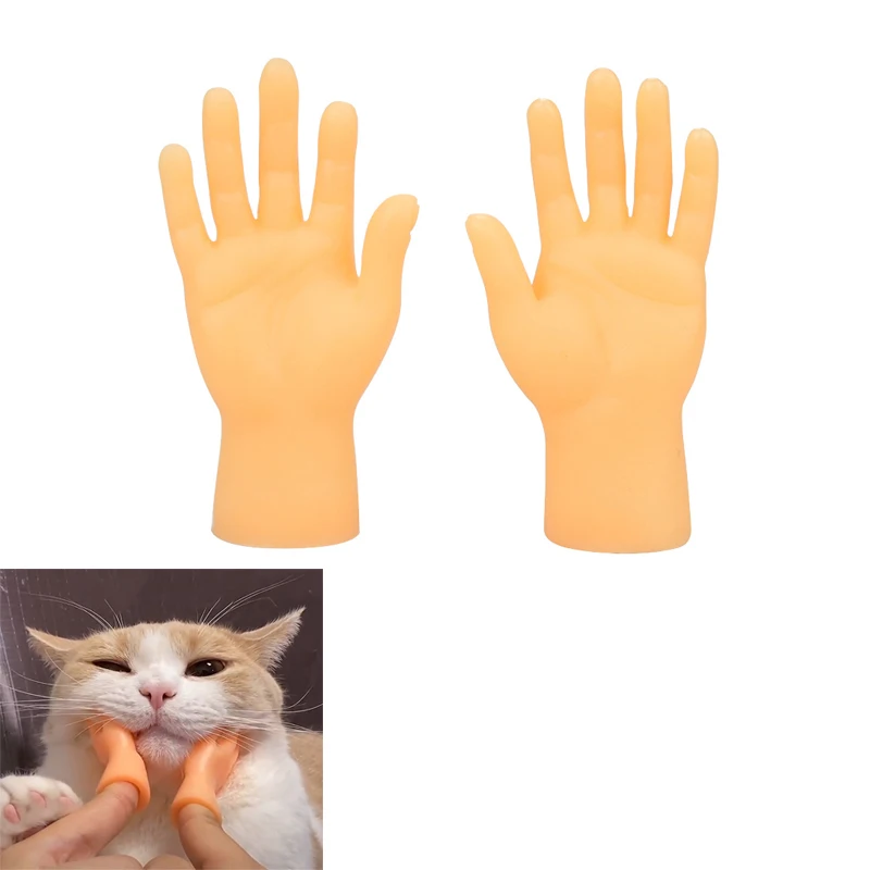 

Interactive Dog Toy for Pet Rubber Petting Cat Artifact Creative Finger Toy Funny Kitten Toys Left Right Hand Model Cat Supplies
