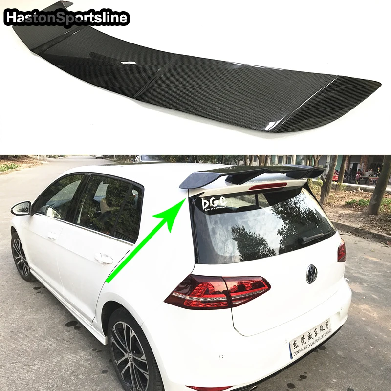 Задний спойлер на крышу из углеродного волокна для Volkswagen VW Golf 7 VII MK7 GTI R 2014 ~