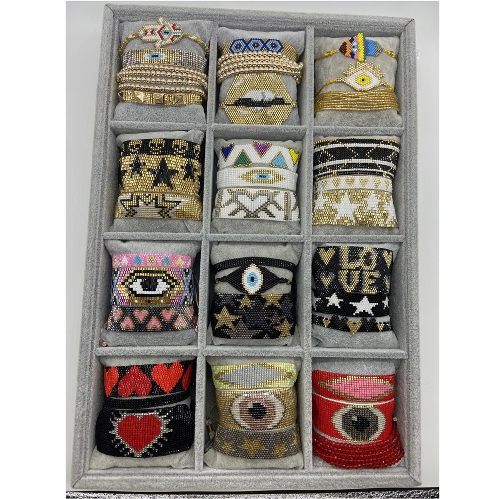 ZHONGVI Boho женский браслет ручной работы Миюки сглаза браслеты женские модные с