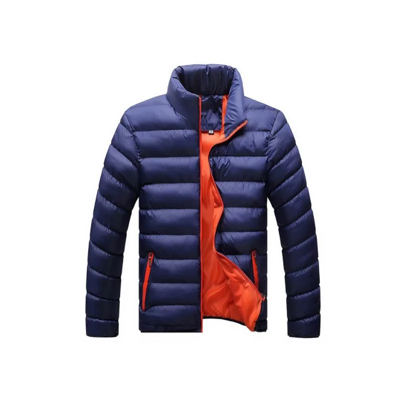 Мужская приталенная куртка парка Повседневная теплая ветровка брендовая одежда