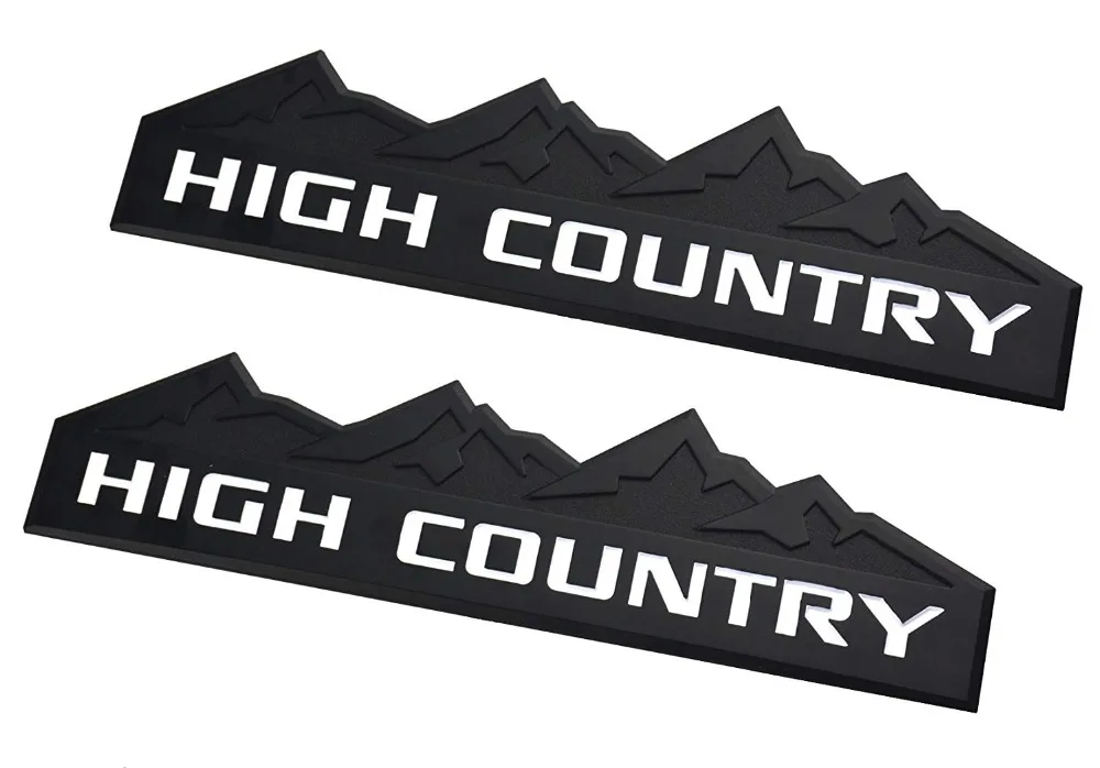 Эмблема высокой страны для значков дверь задняя 3D табличка Silverado 1500 2500HD Sierra 3500HD |