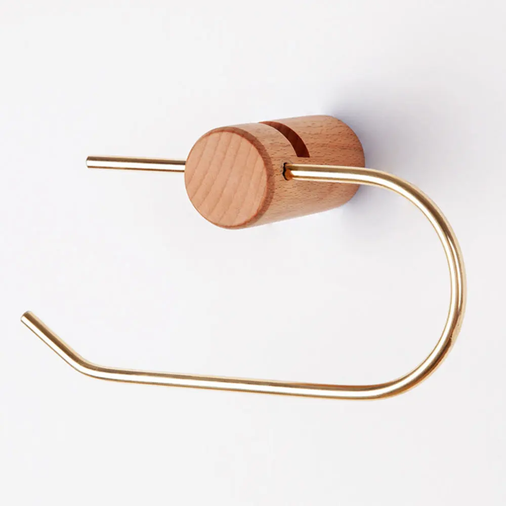 Креативный держатель для туалетной бумаги в скандинавском стиле из латуни