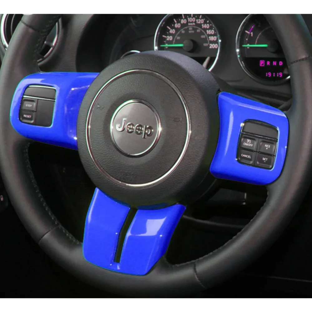 12 шт. синяя отделка рулевого колеса из АБС-пластика воздуховод аксессуары для