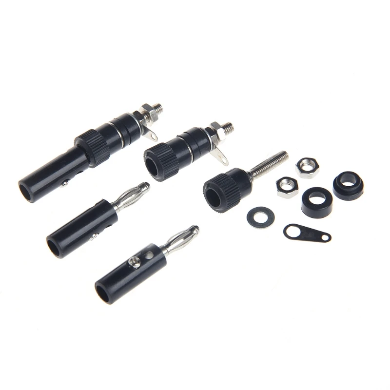 10 пар черный красный 4 мм клемма для динамика разъем типа банан коннекторы