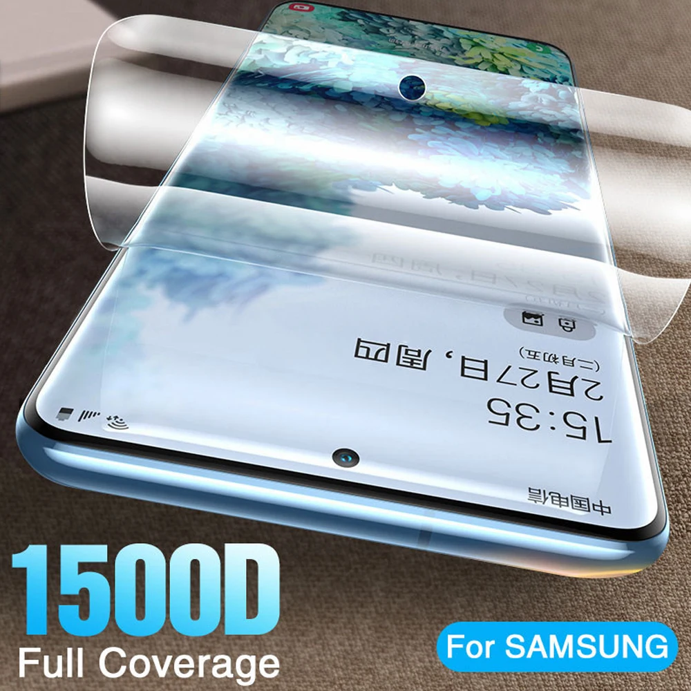 Мягкая Гидрогелевая пленка с полным покрытием для samsung galaxy s20 ultra s10e s10 lite s9 s8 plus s7