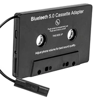 cassette adapter hands free calling car tape player adapter audio tape converter with microphone bluetooth 5 0 usb