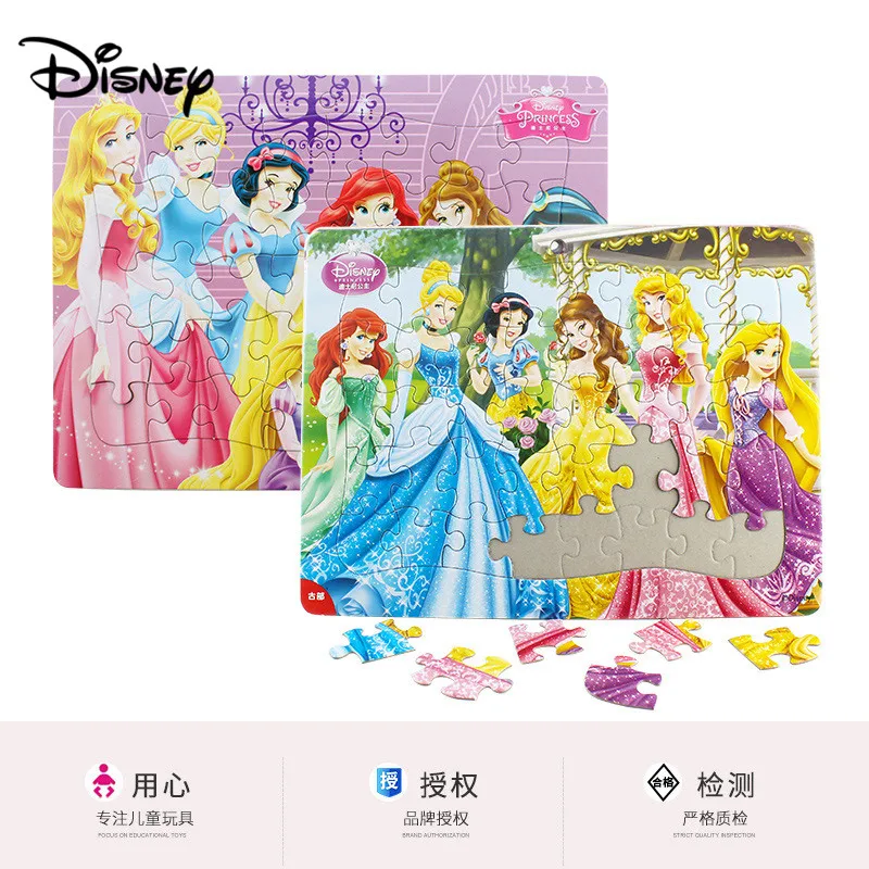 Disney коробка 40 частей головоломки принцессы/носочки с изображением снежной