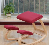 home office ergonomic kneeling chair rocking balancing wood comfortable kneel stool for improving posture relieve knee pressure