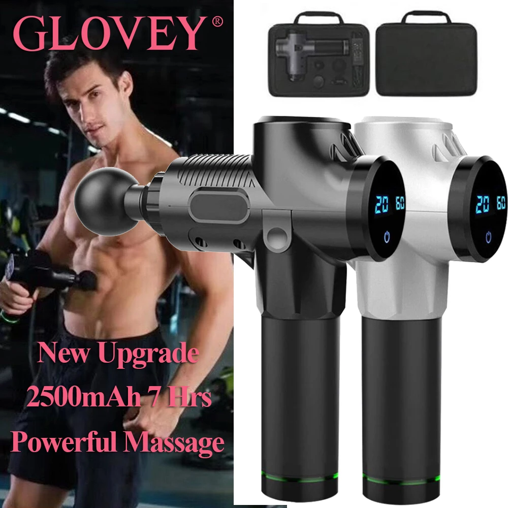 Электрический массажный пистолет для мышц фитнес аппарат расслабления терапия