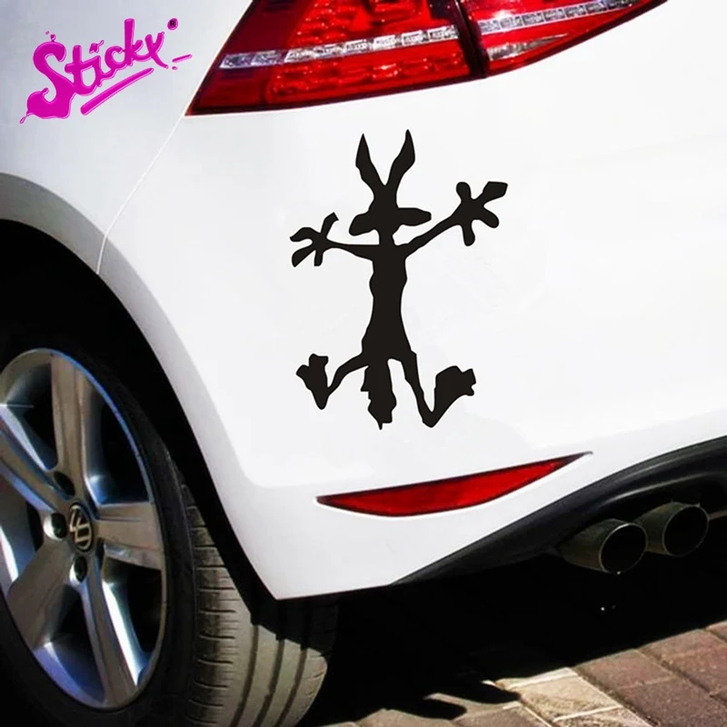 

STICKY Funny Personality Frightened Wolf Car Sticker Decal Decor For Bicycle Motorcycle Accessories Laptop Helmet Trunk Wall