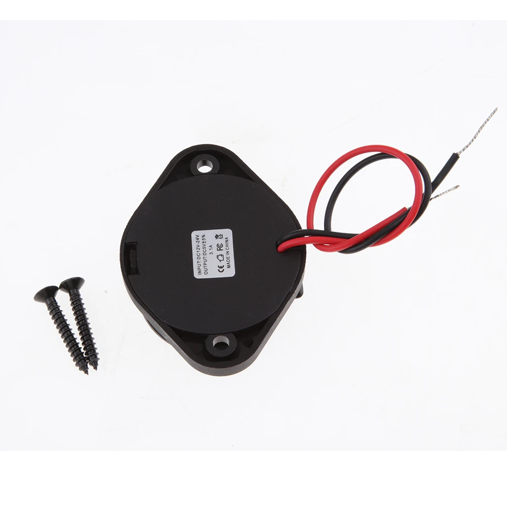 

2-In-1Quick Charge Motorcycle Dual USB Charger Socket Supply Power Adapter