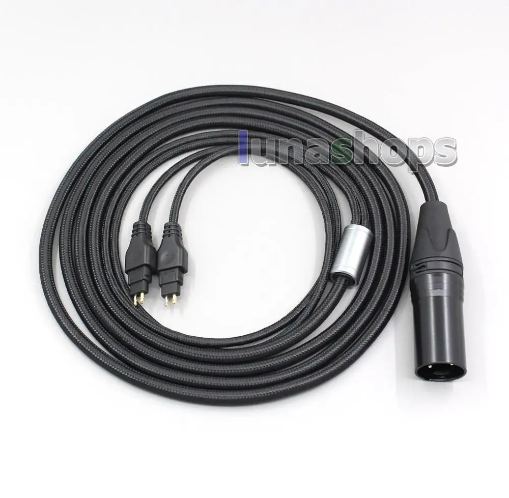 LN006069 3,5 мм XLR сбалансированный тканевый OD 5 мм OCC кабель для наушников для Sennheiser hd660s hdxxx HD25 SP HD650 HD600 HD580