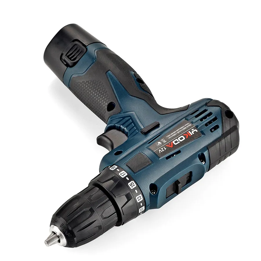 12 В Электрическая дрель перезаряжаемая литиевая батарея двухскоростные