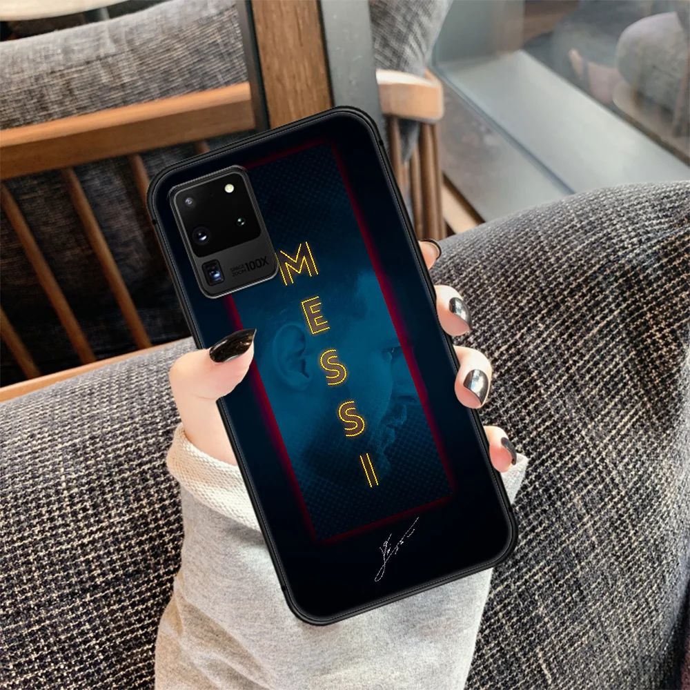 

Football superstar messi Phone Case Cover Hull For Samsung Galaxy S 7 8 9 10 e 20 FE edge uitra plus Note 9 10 20 Black Shell