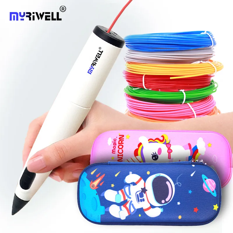 

Myriwell RP300B Low Temperature 3D Pen With 1.75mm Diameter 3D Pen Filament, Exquisite Case, Storage Bag For Girls And Boys