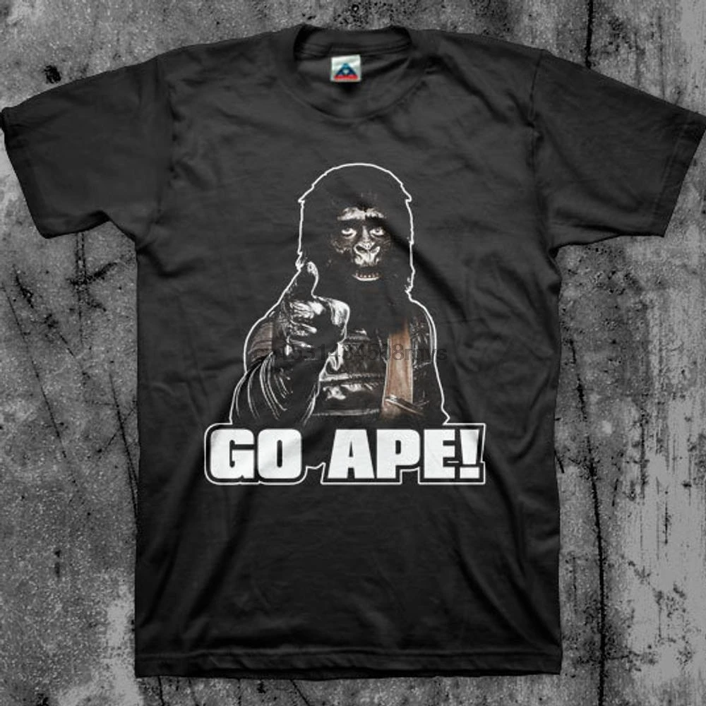 Go Ape! Футболка с принтом планеты обезьяны | Мужская одежда