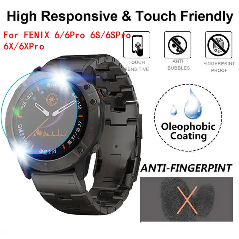 1/3 шт. прозрачная пленка из закаленного стекла Экран протектор для GARMIN FENIX 6 6S 6X