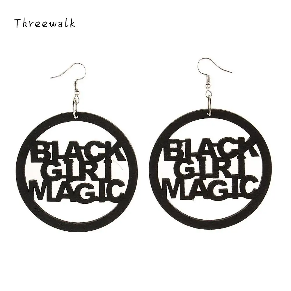 Ювелирные изделия из натурального дерева модные висячие серьги в Корейском