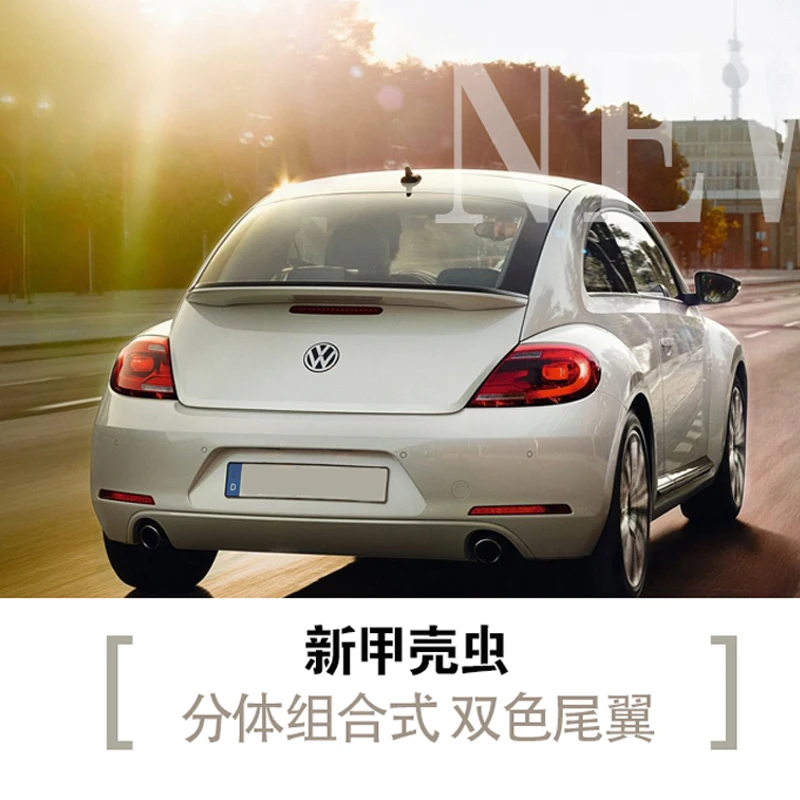 

For Volkswagen VW Beetle Spoiler 2013 2014 2015 2016 Car Tail Wing Decoration ABS Plastic Unpainted Primer Rear Trunk Spoiler