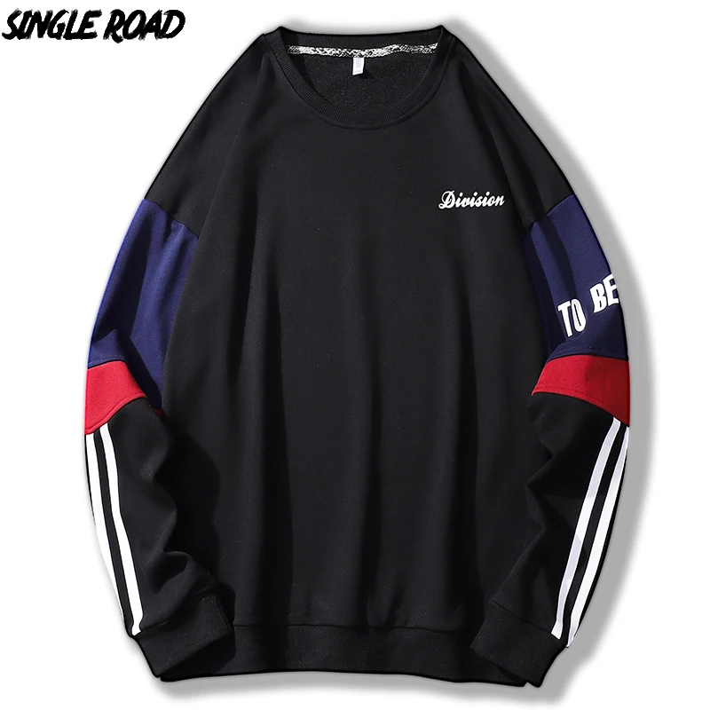 Мужская толстовка с капюшоном SingleRoad Черная Толстовка Оверсайз в стиле хип хоп