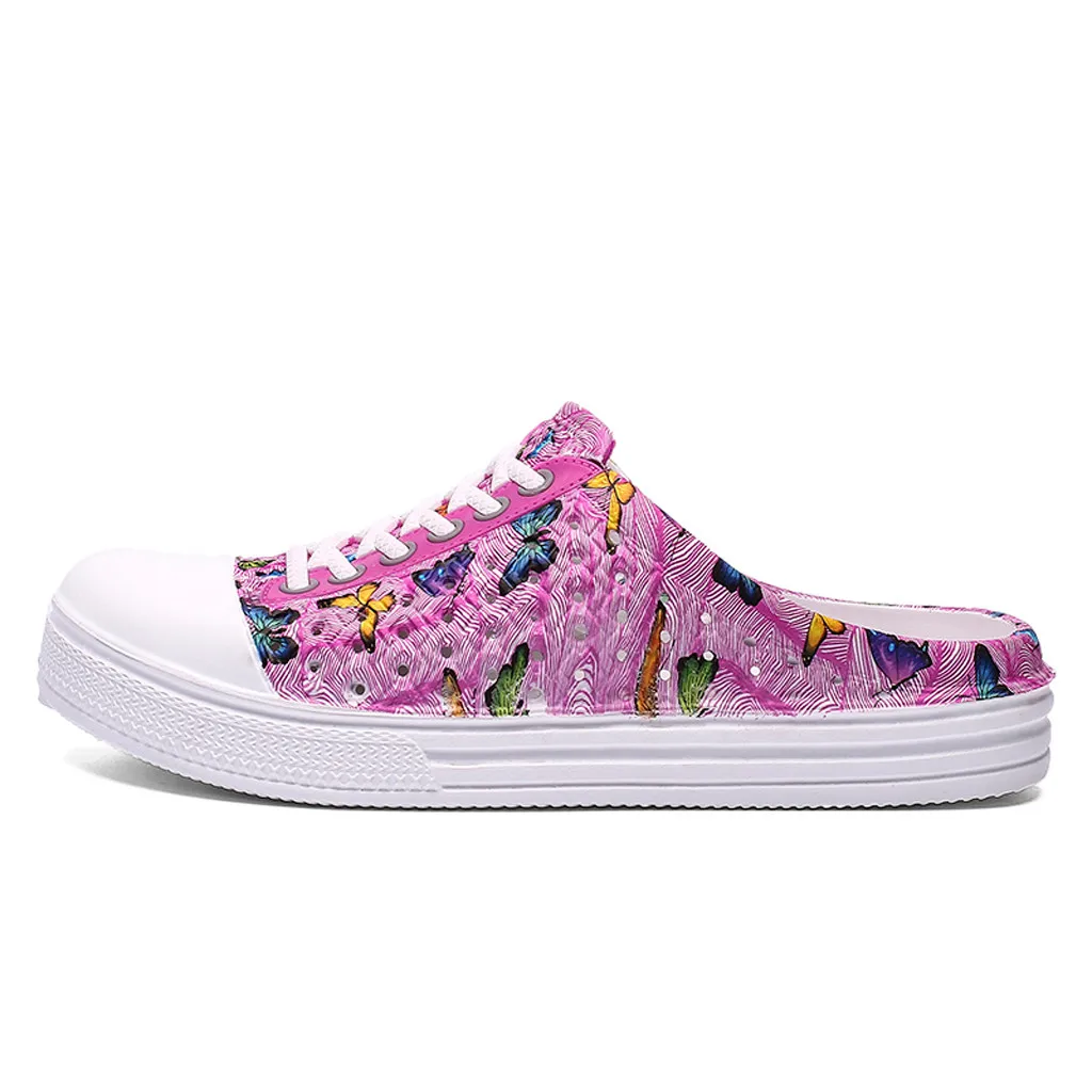 Женские пляжные шлепанцы летние домашние Повседневные Дышащие тапочки на