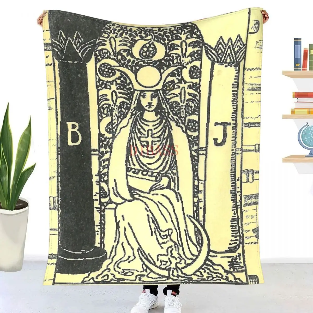 

Фланелевое покрывало Tarot - High Priestess с 3D принтом, покрывало для дивана
