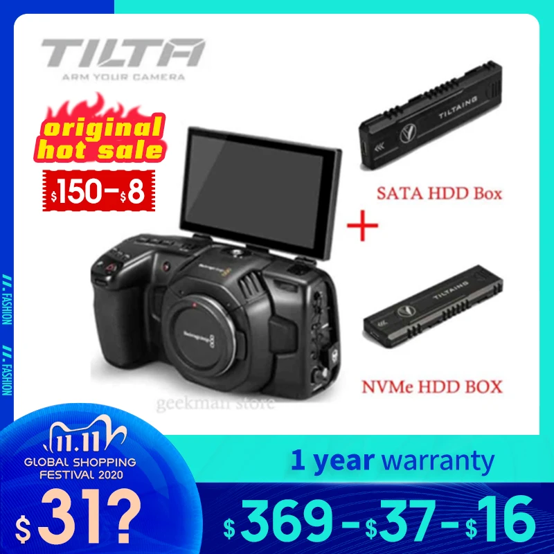 В наличии откидной экран TILTA для камеры BMPCC 4K 6K новый модификация видеогид поворот