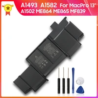 original laptop battery a1582 a1493 for macbook pro a1502 me864 me865 a1493 a1582 mf839 macpro 13 6559mah replacement battery
