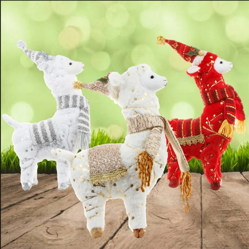 

77HD Cute Alpaca Plush Toy Kawaii Soft Stuffed Animal Kids Doll Toys for Baby Children Boys Girls Birthday Xmas Gift Party Decor