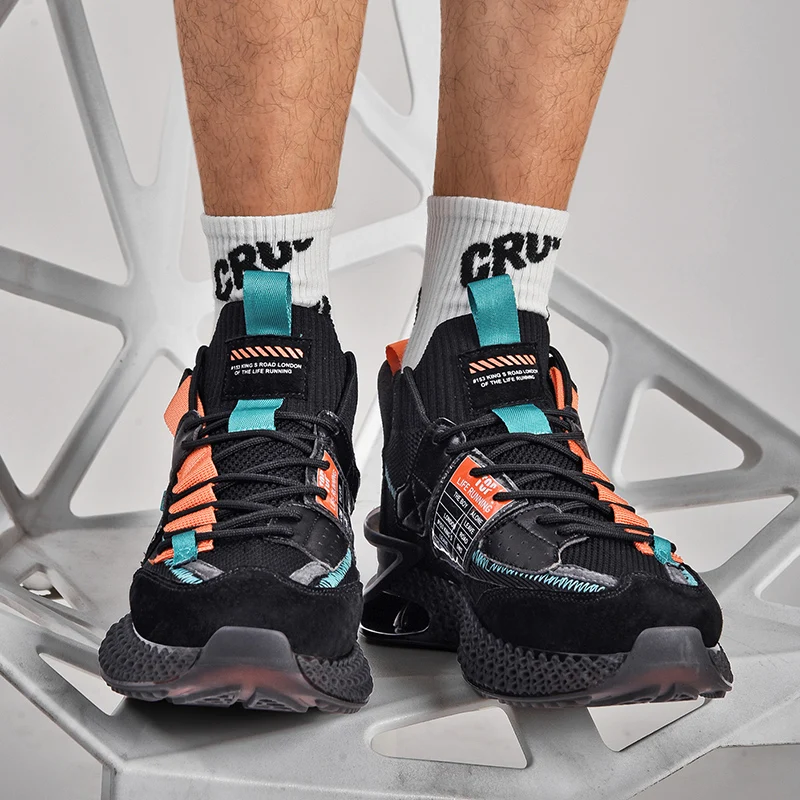 

Men Chunky Sneakers Solid Color Air Chshion Running Shoes Fashion Athletic Sport Trainers Outdoor Casual Shoes Size 39-44