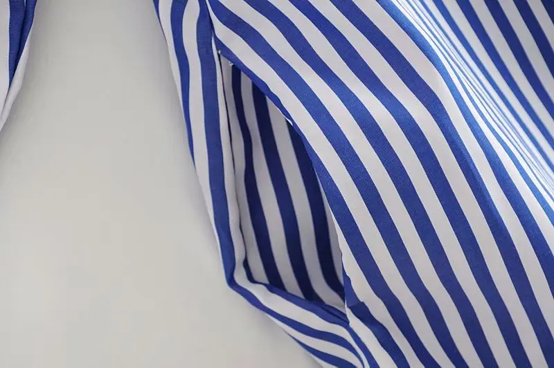 Новинка 2020 женское винтажное платье-рубашка в полоску повседневное прямое