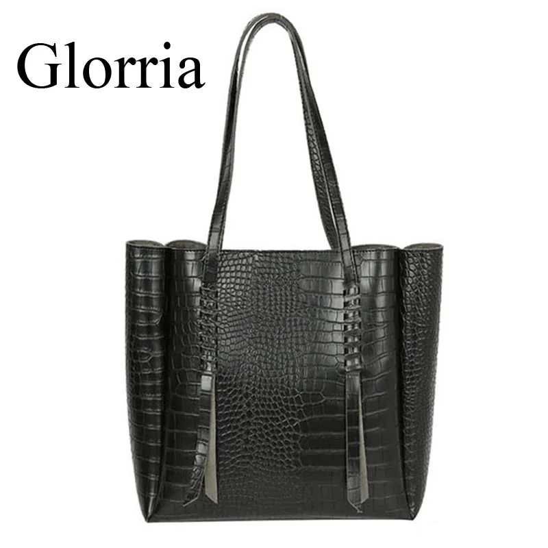 Женская кожаная сумка через плечо Glorria Большая вместительная и кошельки из кожи