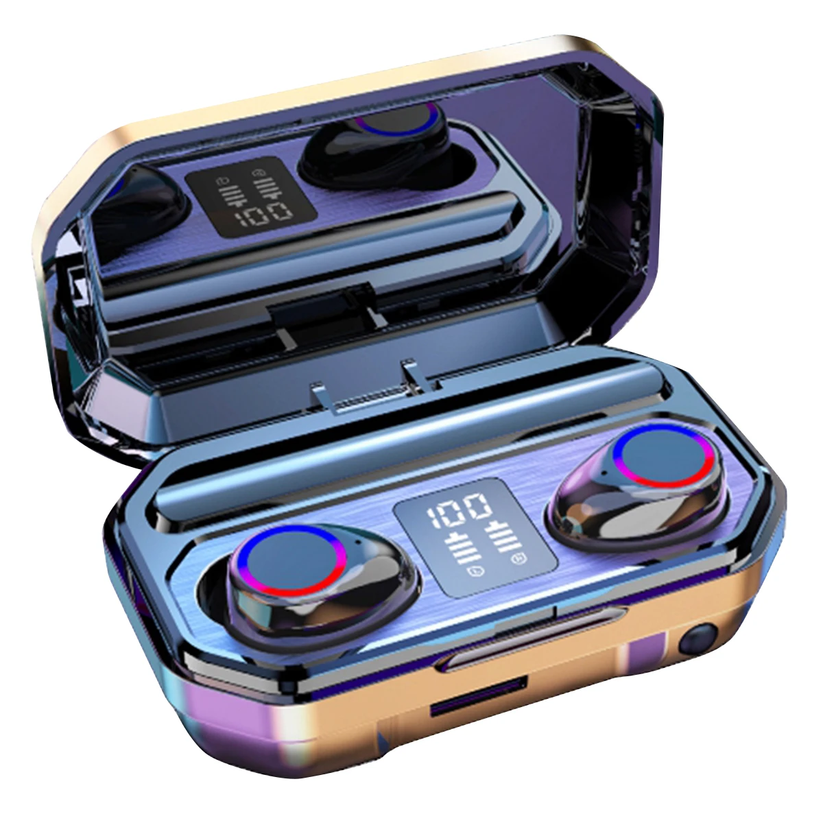 

Наушники-вкладыши BT 5,0 с сенсорным управлением, беспроводные наушники-вкладыши, гарнитура с USB-кабелем для зарядки, светодиодный ночсветиль...