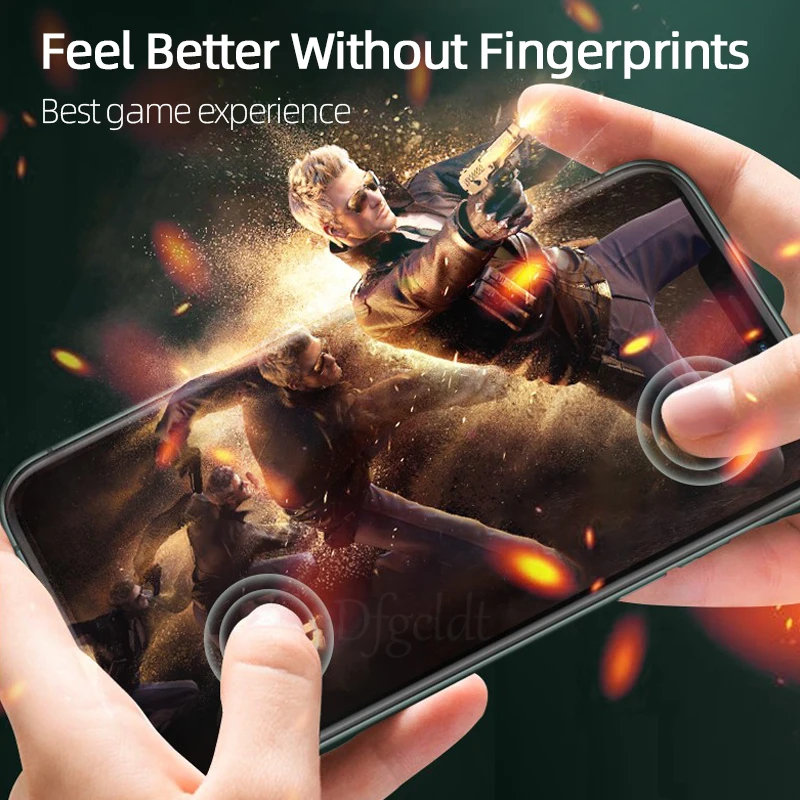 

No Fingerprint Anti Spy Matte Screen Protector for iPhone XS 11 Pro Max Tempered Glass for iPhone 12 Pro SE XR 8 7 6S Plus Glass