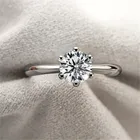 T классическое Платиновое серебряное кольцо PT950 с бриллиантом 3 карата, прошло превосходное обручальное кольцо с муассанитом