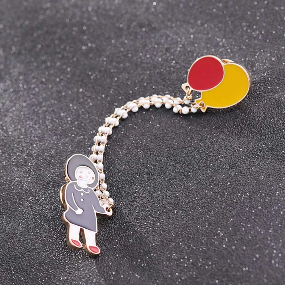 Симпатичная мультяшная креативная брошь в виде капли масла эмалированная