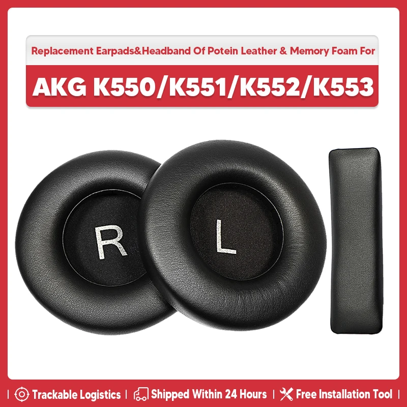 Replacement Earpads Ear Pads Foam Cushion Pillow Parts Cover Headband for Akg K550 K551 K552 K553 K 550 551 552 553 Headphones