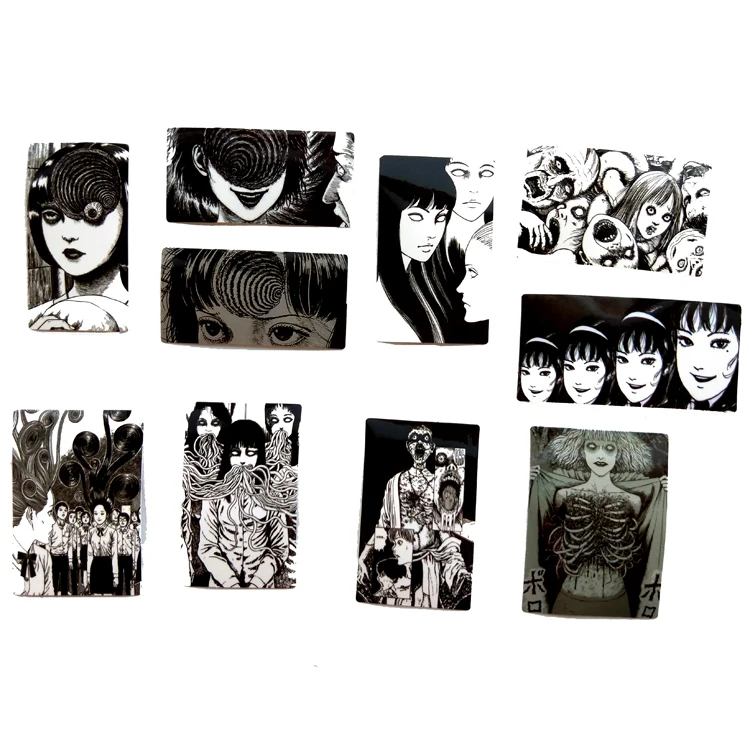10 шт. другая наклейка для автомобиля Tomie Revenge черный и белый ноутбука велосипед