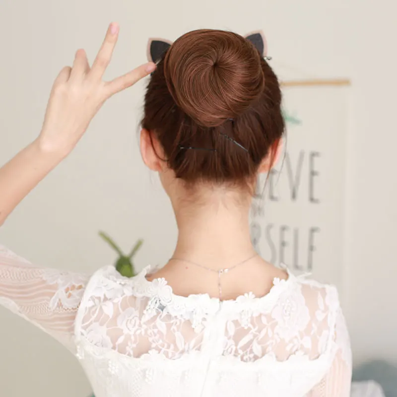 Женские термостойкие шиньоны Buqi короткие прямые синтетические модные