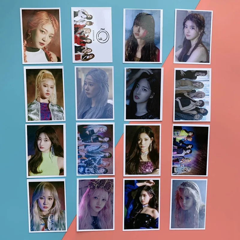 16 шт./компл. корейский KPOP Everglow альбом двухсторонний маленький набор карт ПВХ