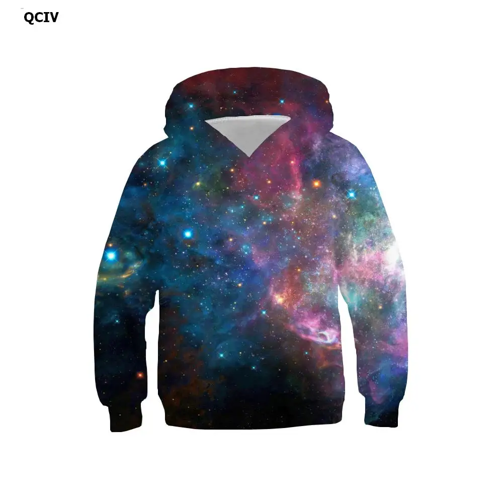 

QCIV 3d Hoodies Galaxy Hoodie kids Nebula Hoodie Print Space 3d Printed Colorful Hoody Anime kids Clothing Hip Hop Casual New